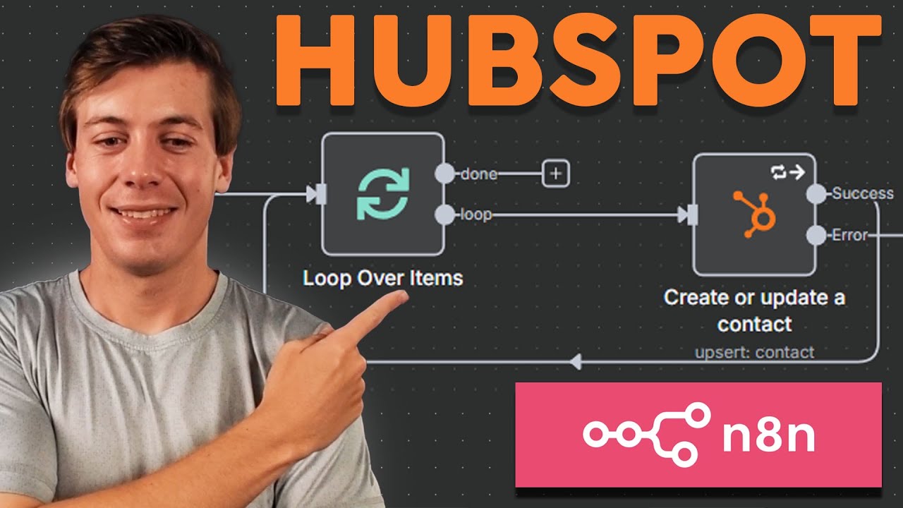 How to Use Hubspot in N8N with 2 Workflows + API