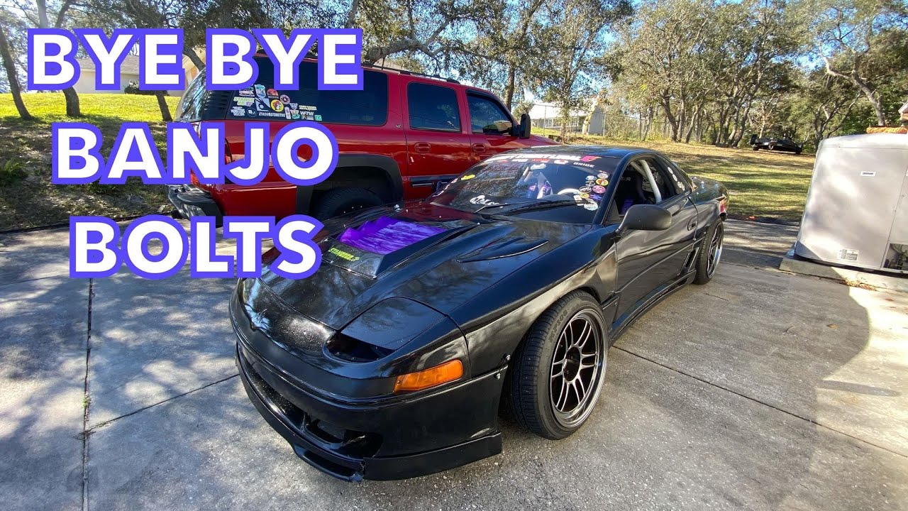 3000GT Front Turbo Feed AN Line Conversion