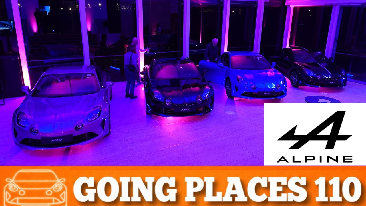 Alpine A390 launch and Grange Alpine Edinburgh Opening in the Alpine A110