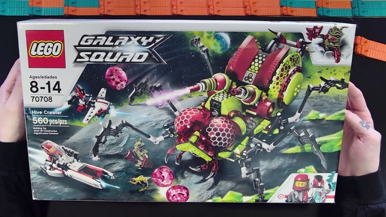 Обзор и сборка набора LEGO Galaxy Squad Hive Crawler 70708! Удивительная функция ходьбы и другие ...