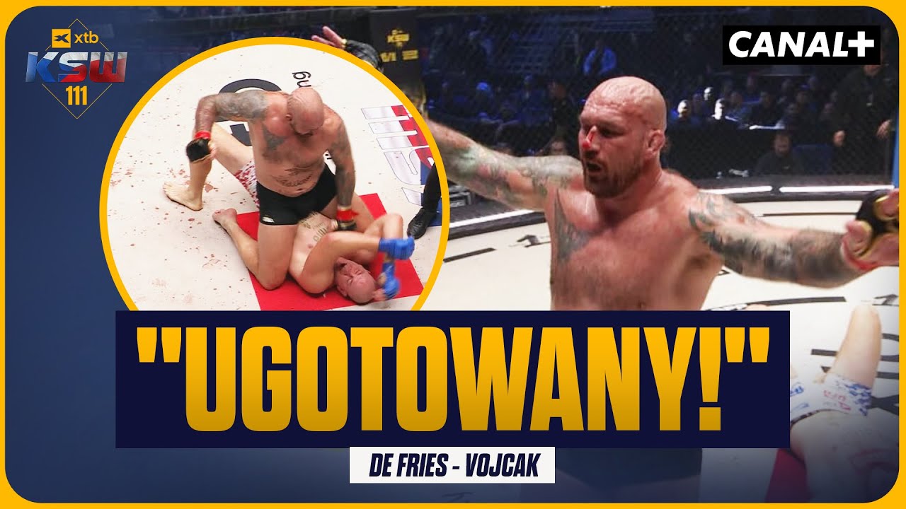 POWOLNE GOTOWANIE W ZAPASACH WAGI CIĘŻKIEJ! SKRÓT WALKI: DE FRIES - VOJCAK | XTB KSW 111