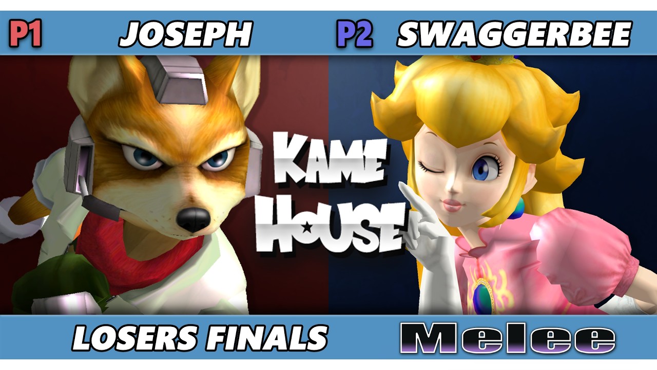 Kame House 147 LOSERS FINALS - Joseph (Fox) Vs. swaggerbee (Peach) Smash Melee - SSBM