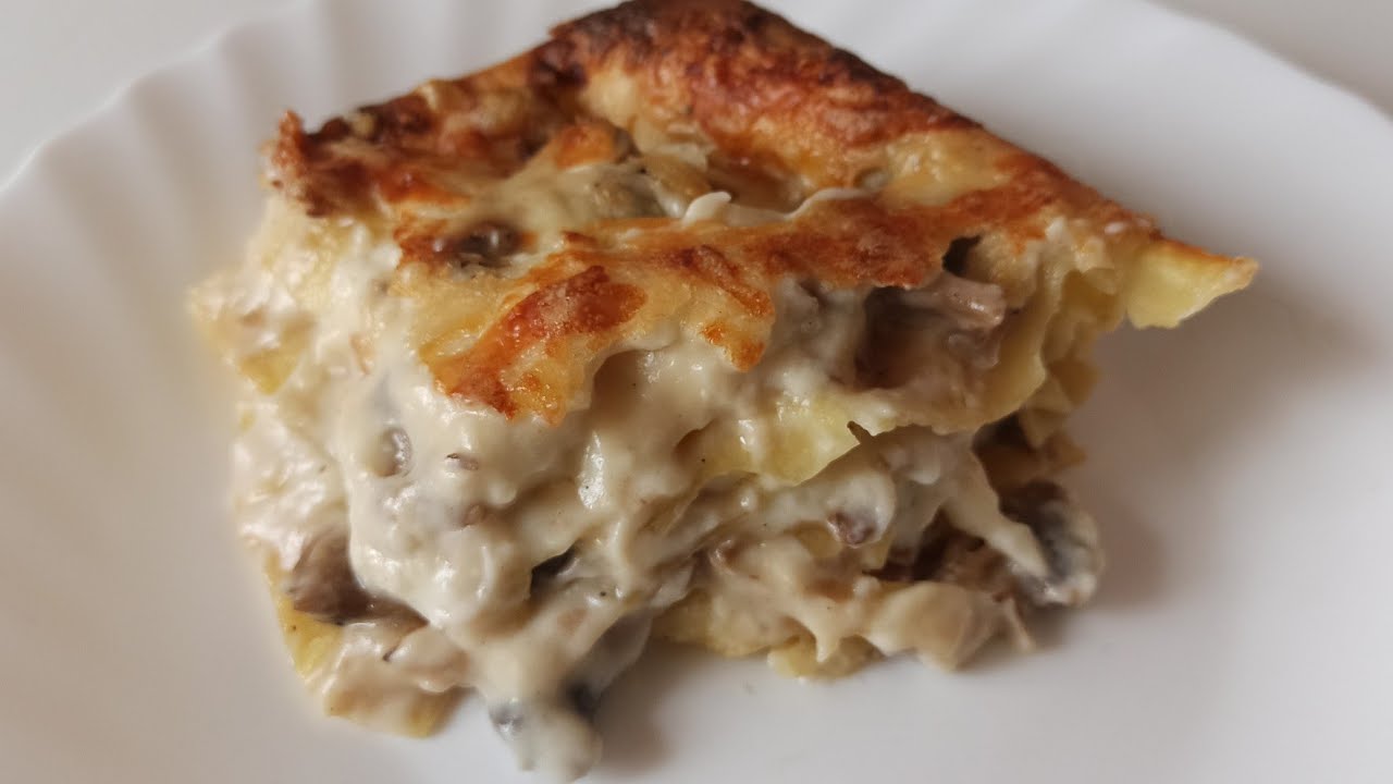 Лазанья с грибами. Самый подробный рецепт. Готовим вместе!