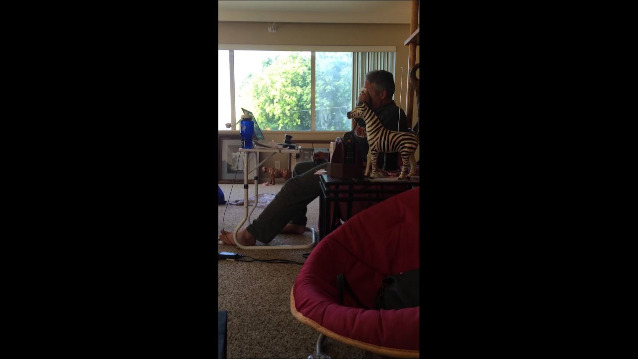 Dad Laughing.