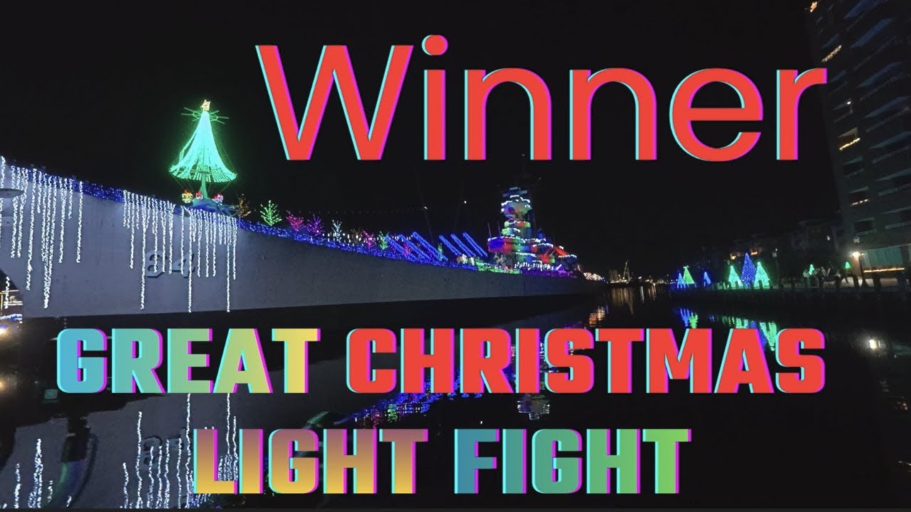 USS Wisconsin - Winner Great Christmas Light Fight