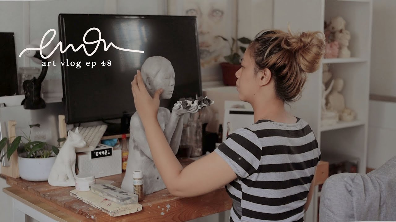 Silent art vlog | The Girl Who Blows Flowers, packaging artworks, some future plans | art vlog ep.49