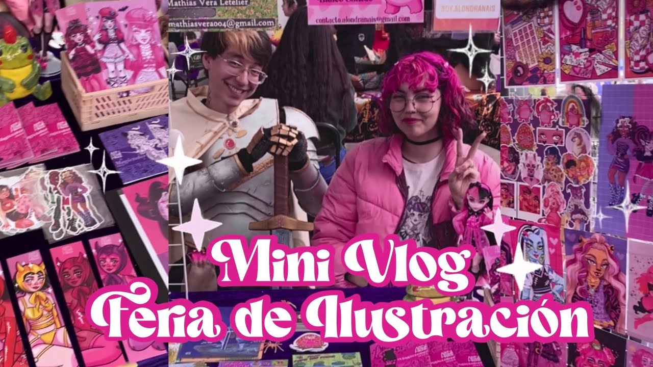 Mini Vlog💕| Feria de ilustración 🖤✨