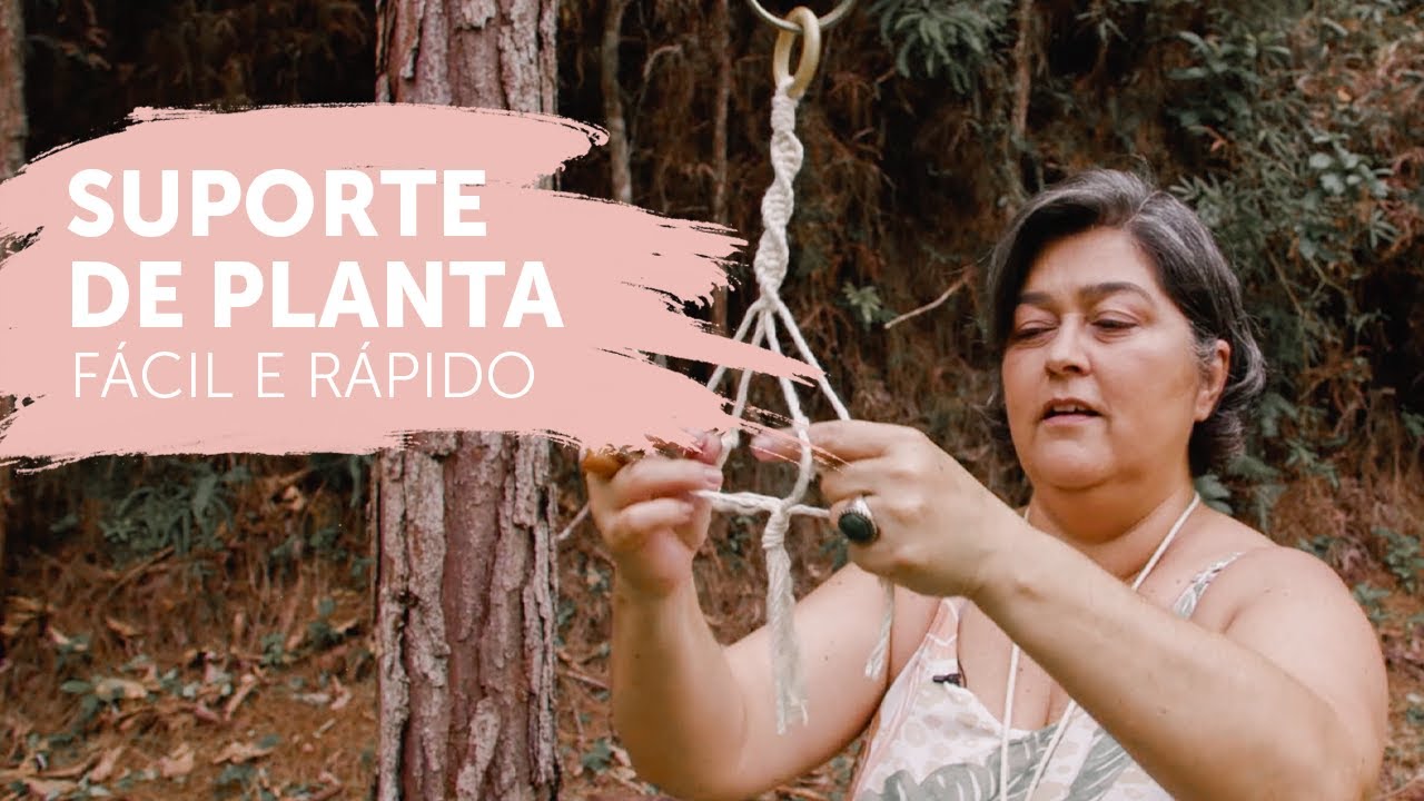 APRENDA COMO FAZER SUPORTE DE PLANTA DE MACRAMÊ | TUTORIAL PASSO A PASSO