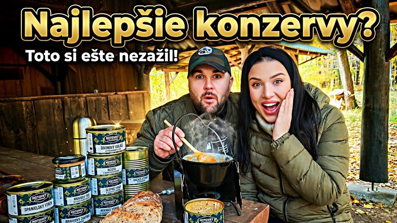 NAJLEPŠIE KONZERVY?? - HOTOVKY Z PLECHOVKY: Test Divinový Guláš Na Mini Kotlíku a Iné Dobroty!