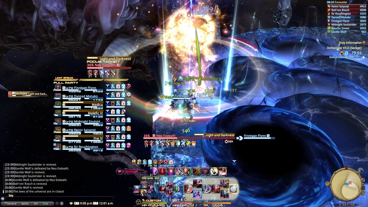 Deltascape V4.0 (Savage) - Dark Knight PoV | FFXIV | O4S