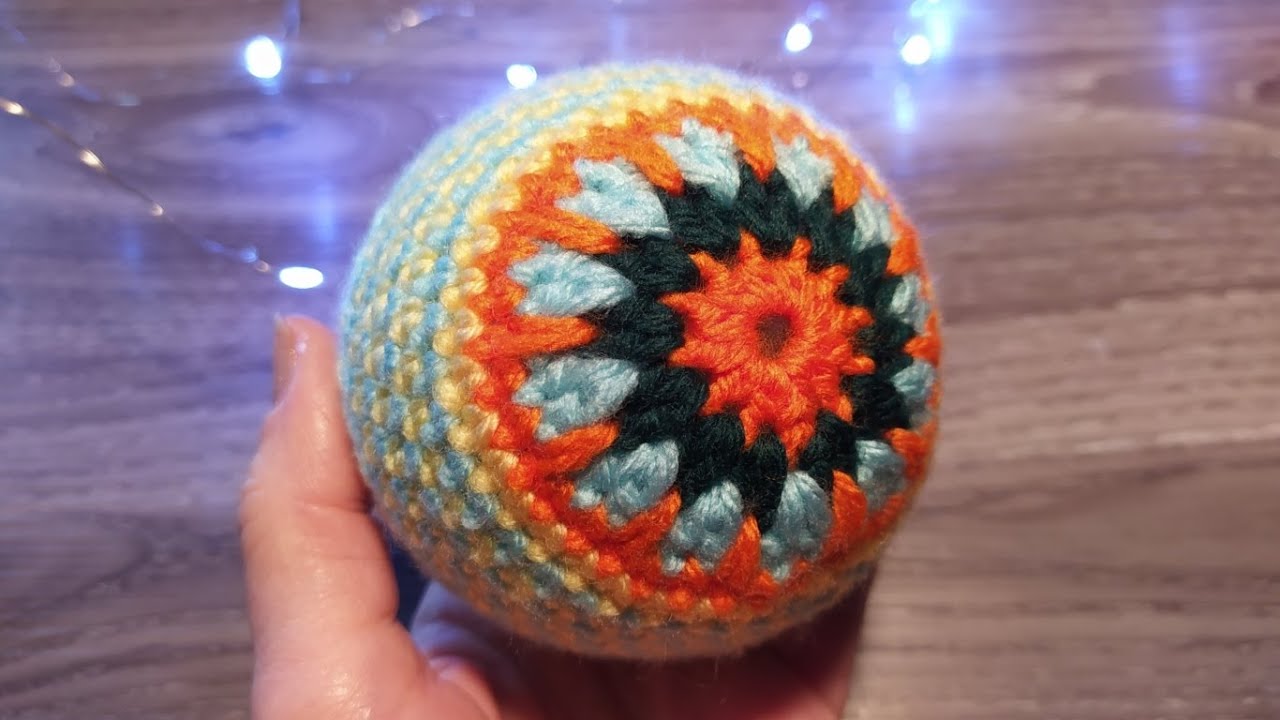 Pallina di Natale Granny Uncinetto Tutorial 💚 Crochet Christmas Ball 🎄 Esfera de Navidad Crochet
