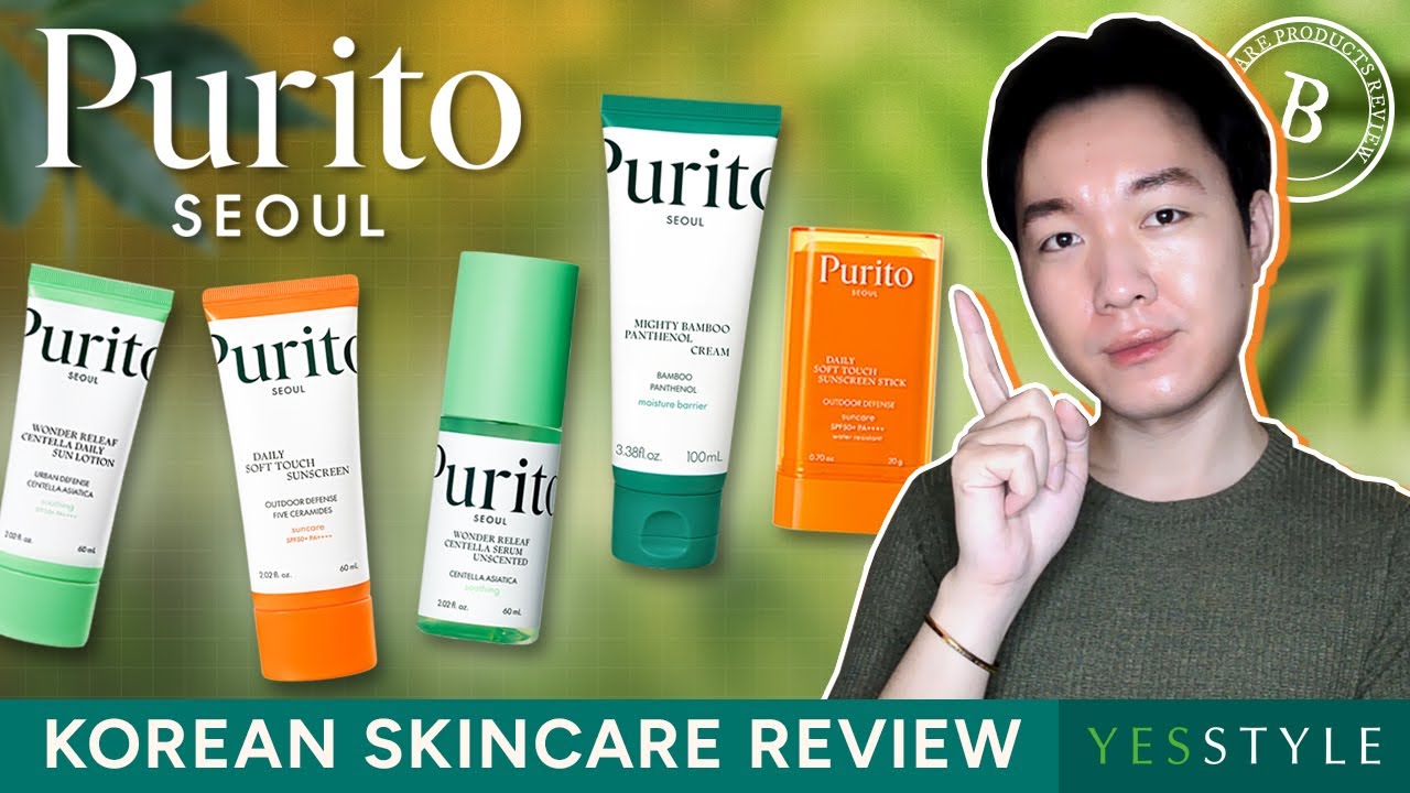 PURITO Skincare Review - Centella Serum, Bamboo Cream, Soft Touch Sunscreen (oily skin) 💦