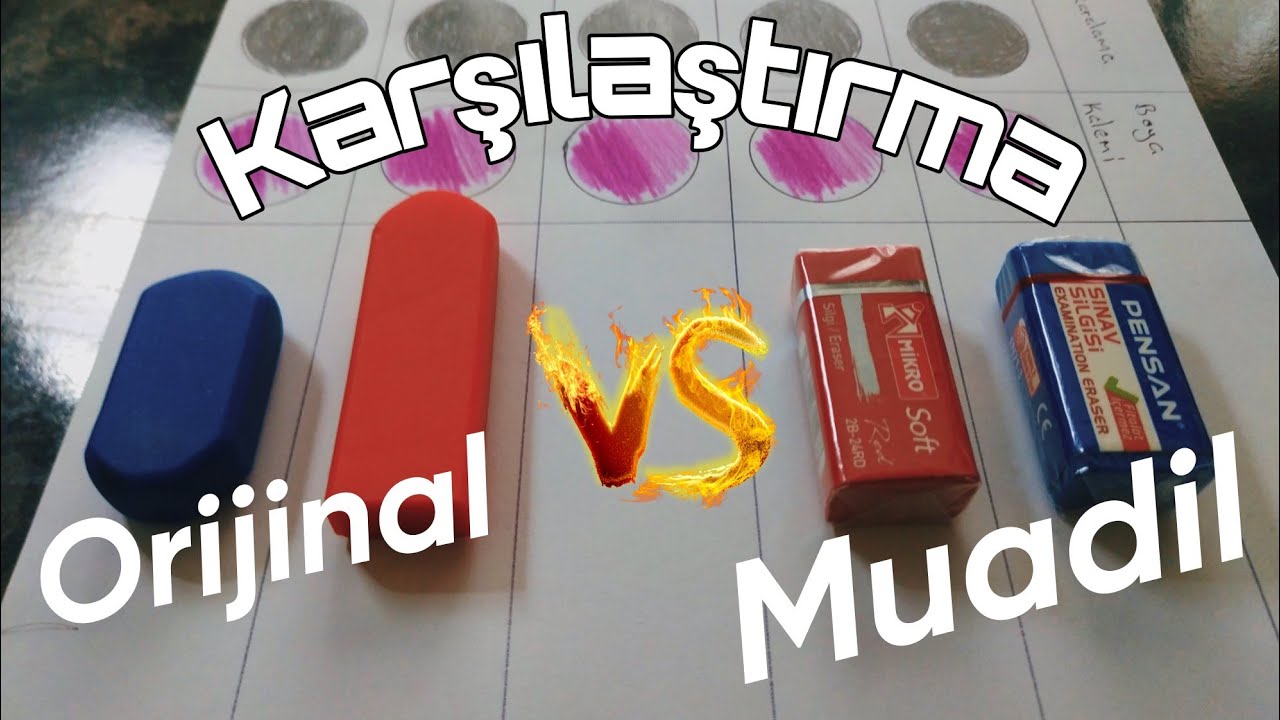 Silgi Karşılaştırması | Orijinal vs Muadil Silgiler
