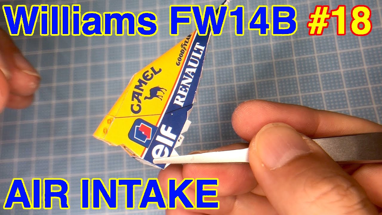 PAPERCRAFT Williams FW14B を作る！ #18