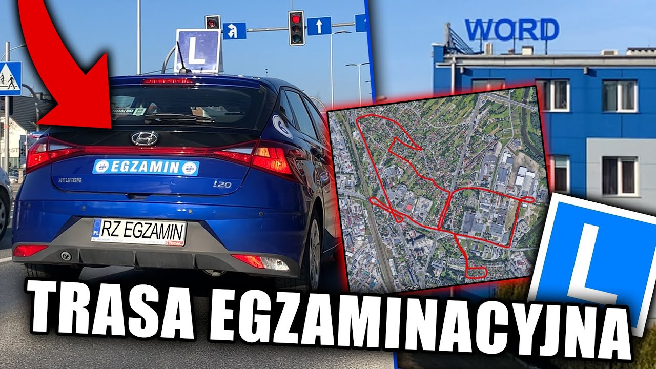 TRASA EGZAMINACYJNA RZESZÓW - JAK PRZYGOTOWAĆ SIĘ i ZDAĆ EGZAMIN na PRAWO JAZDY za PIERWSZYM? - WORD