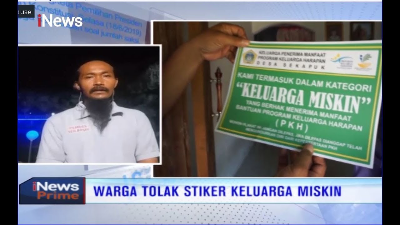 Sejumlah Warga Tak Mau Rumahnya Ditempeli Stiker Keluarga Miskin - iNews Prime 20/12