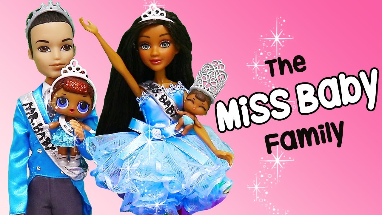 The Miss Baby Family Christmas Parade | Toys and Dolls Play
