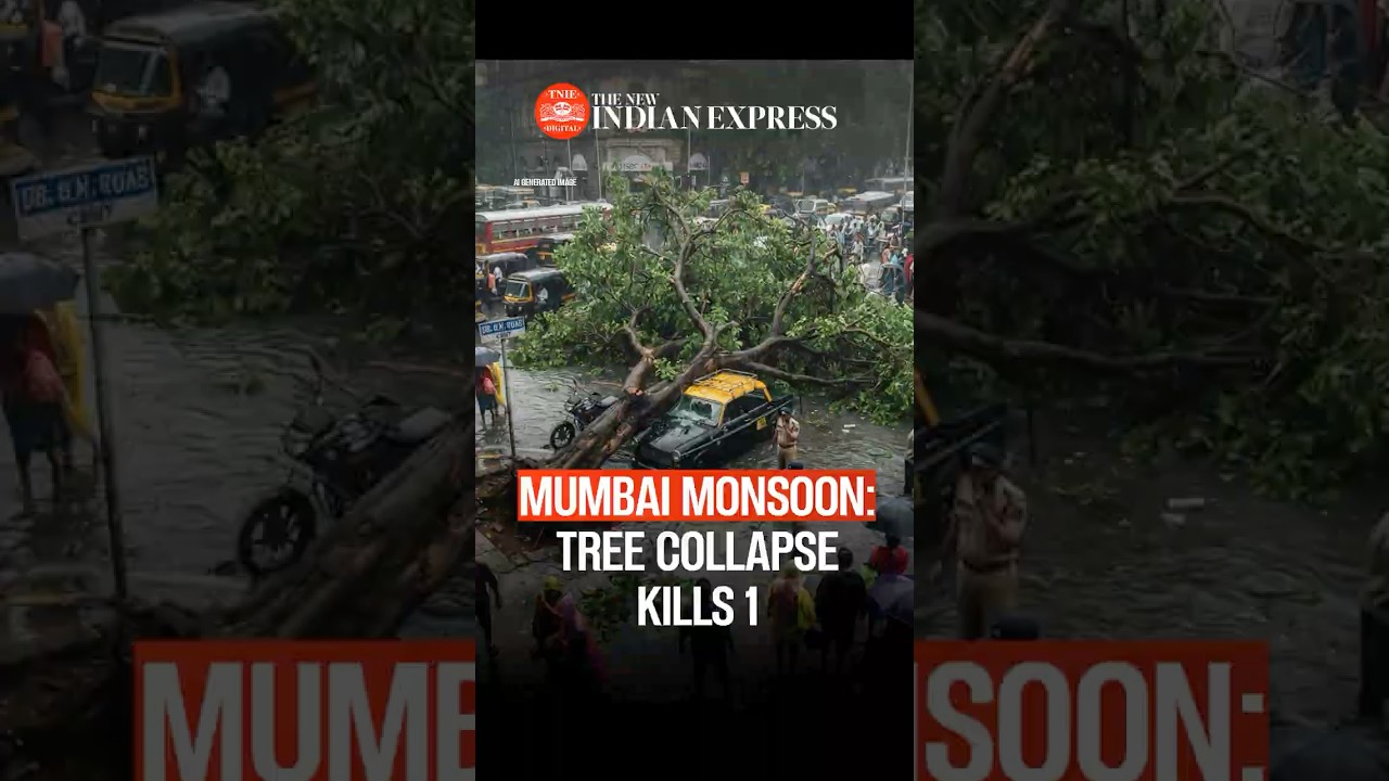 Man dies after tree falls on shop in Mumbai, taking monsoon death toll to three