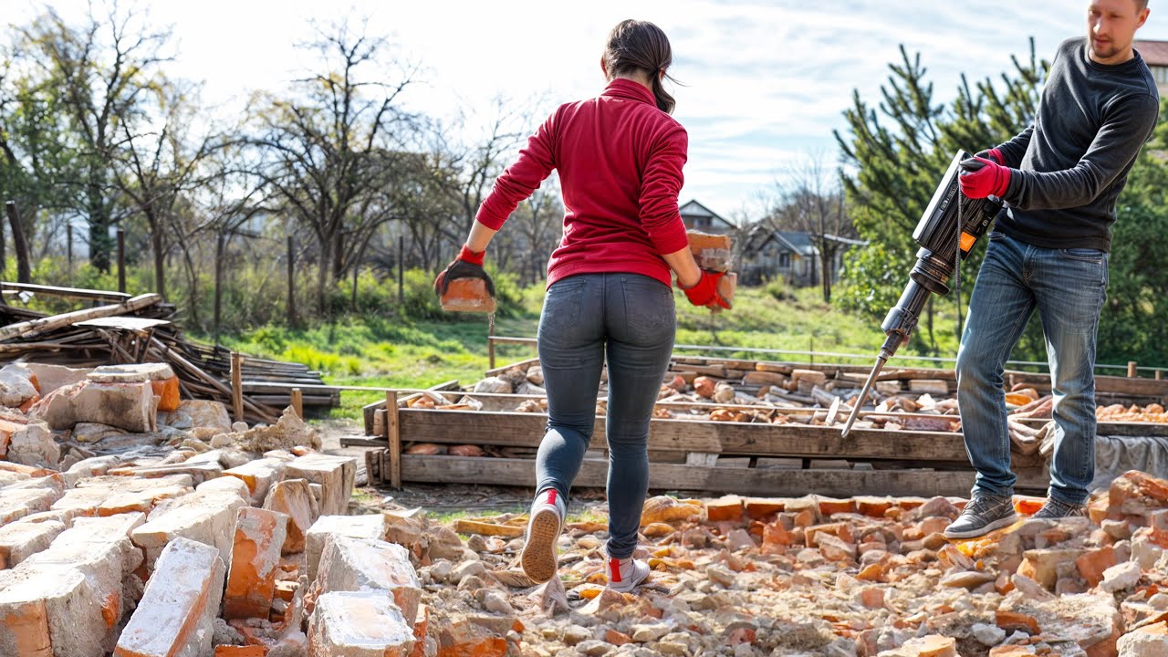 I Saved a FORTUNE by Reusing 20 Tons of Broken Bricks!