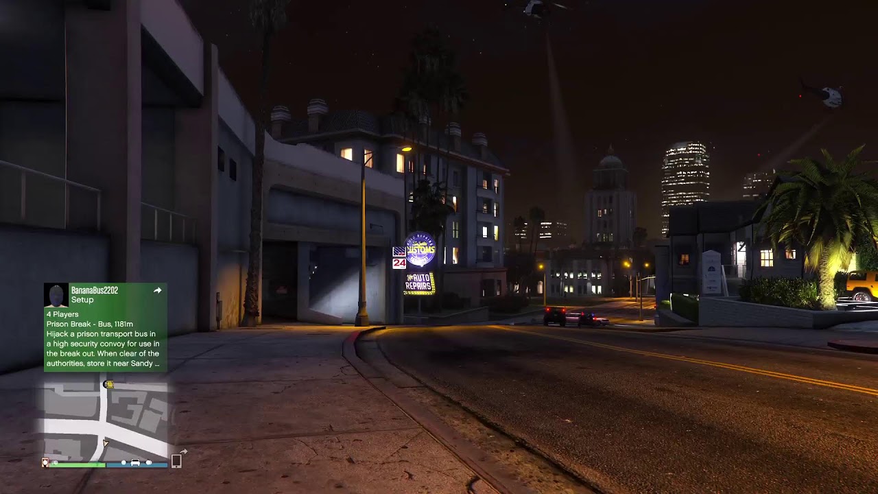 Playing gta