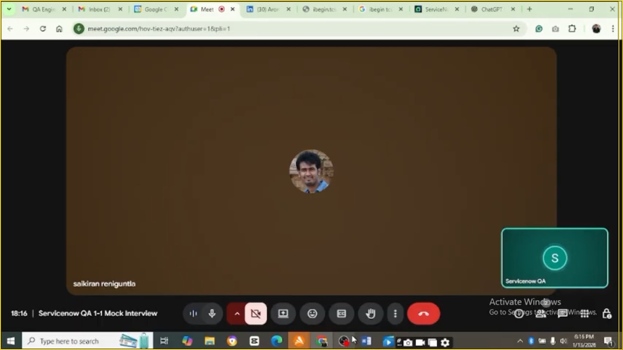 ServiceNow QA Roadmap | 1-1 Session | Real Doubts, Real Guidance (Not an Interview)