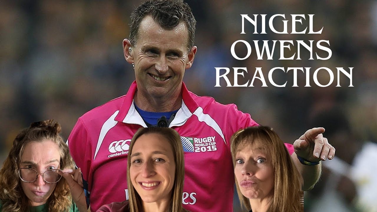 NIGEL OWENS: AMERICAN SUBURBAN WIVES first time REACTION to ONE LINERS!