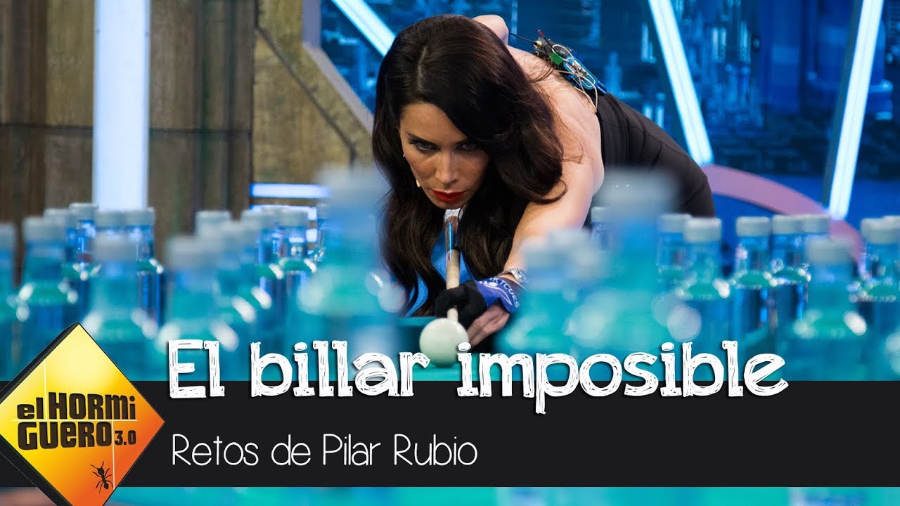 Pilar Rubio hace un truco de billar  imposible en la visita de Sergio Ramos - El Hormiguero 3.0
