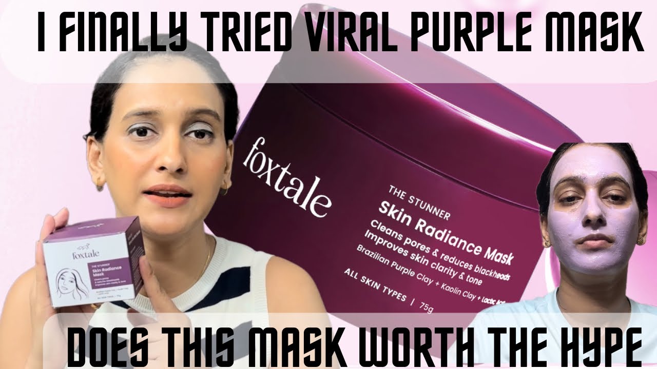 An OverHyped Face Mask from foxtale! Foxtale Skin Radiation Face Mask #skincare #review #foxtale