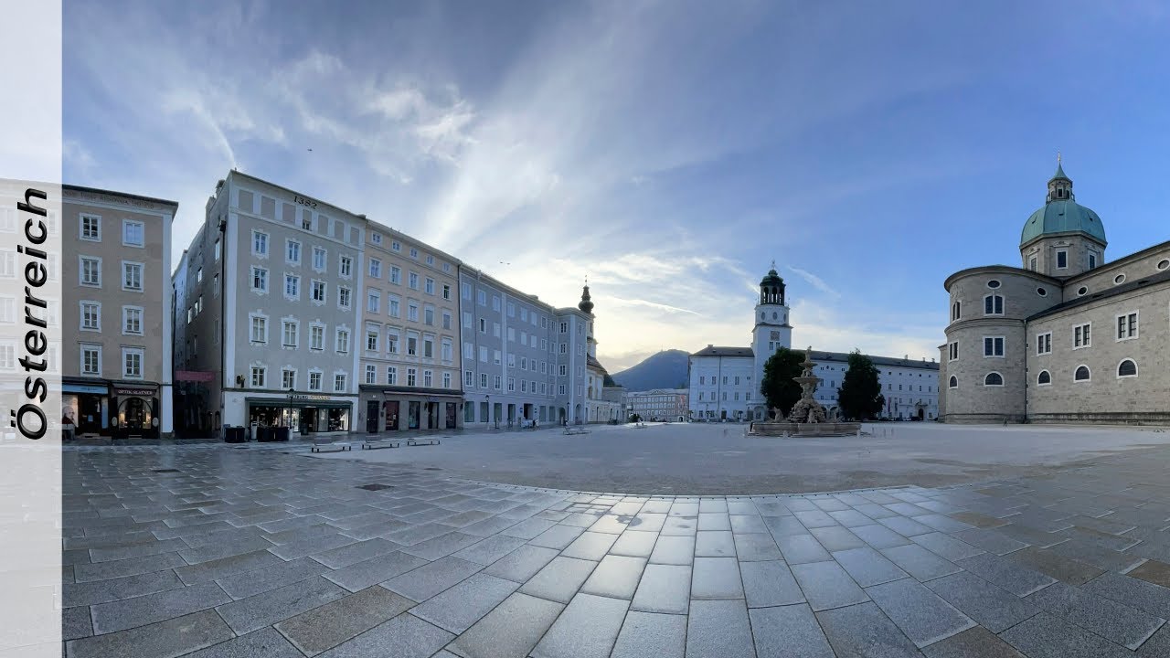Spaziergang in die Altstadt von Salzburg [4K]