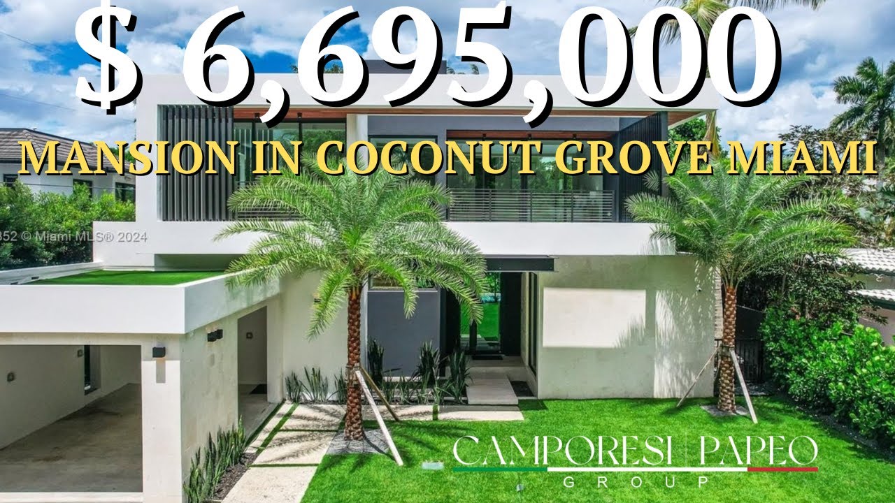$ 6,695,000 Mansion In Coconut Grove, Miami