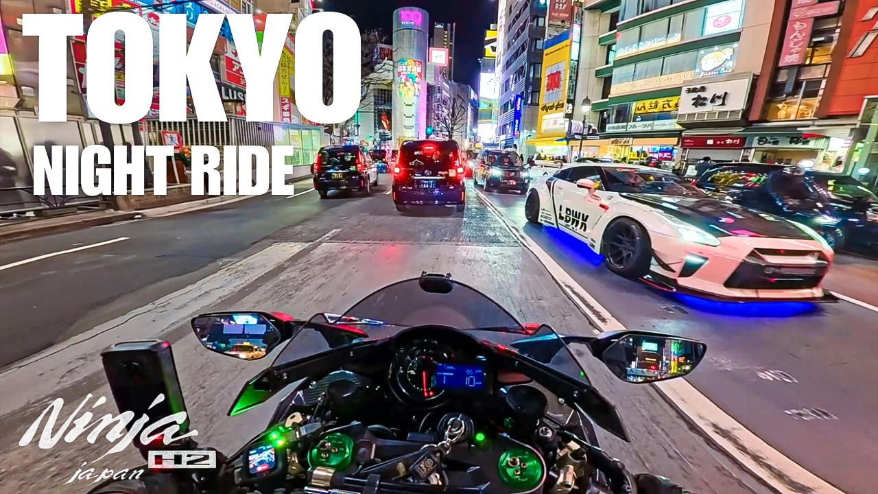 Tokyo Night Ride by Ninja H2 Episode 135/東京/Japan/Kawasaki Ninja H2【4K】Cyber punk