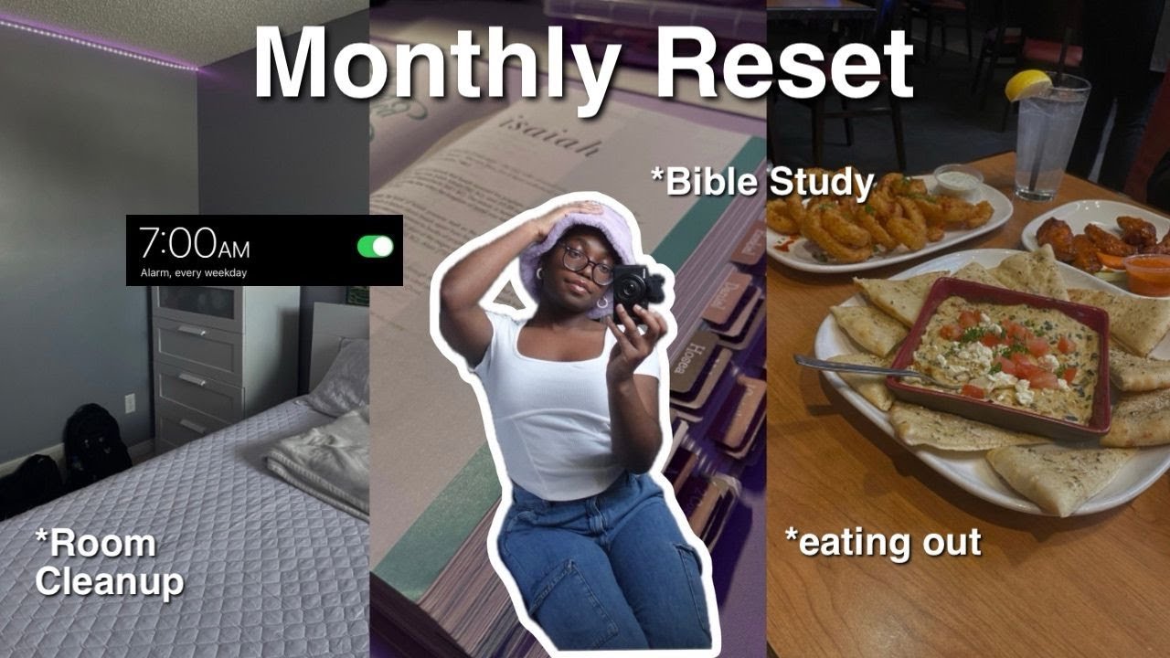 Christian Girl Diaries || MONTHLY RESET☕Room Cleanup, Bible Study, 5 Minute Journaling, & More