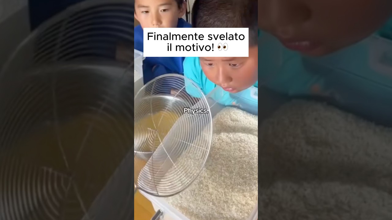 Qual &egrave; il segreto dietro questo video virale?? #fisica #scienza #video #virale #divulgazione