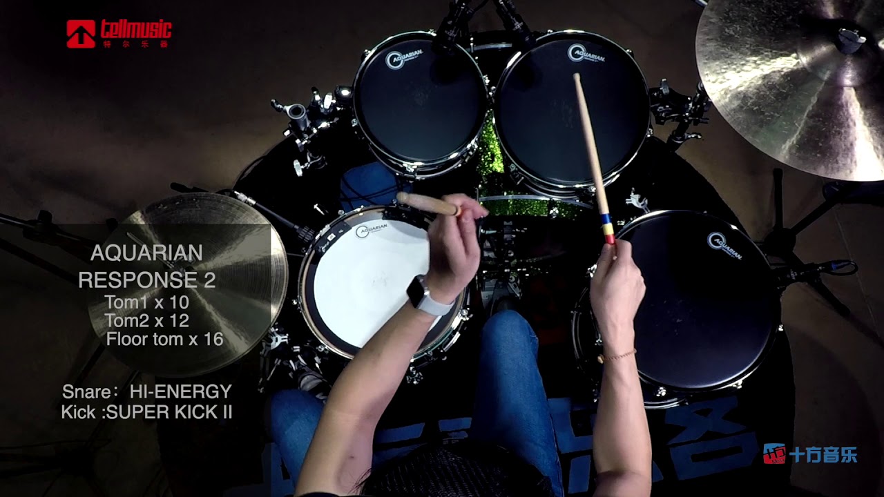 Aquarian  Drumheads Sound Test By Deheng Shi  & ShiFang Music
