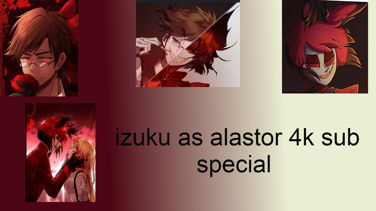 Izuku as alastor(radio demon)oneshot|izuku x Charlie|the stage is set!…..