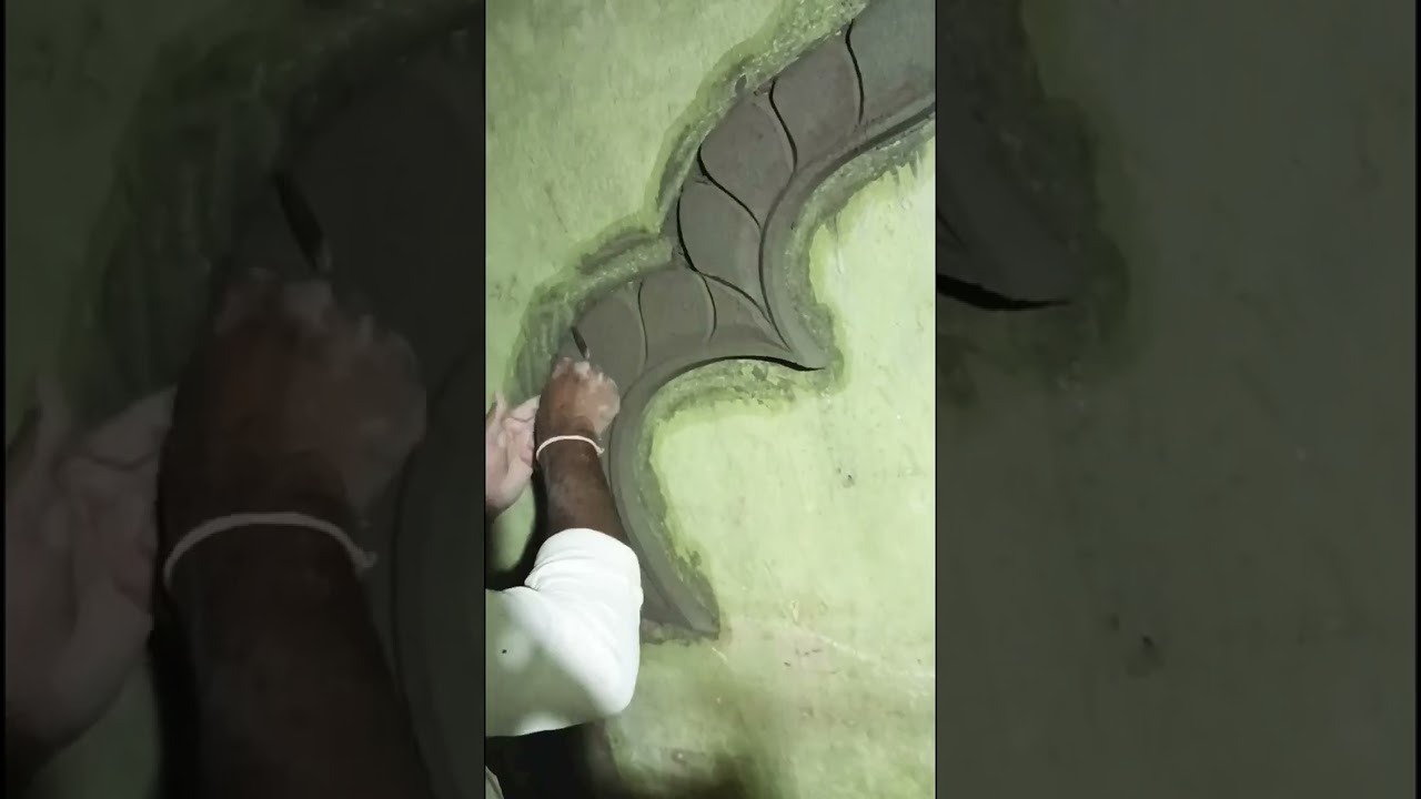 ciment art part -7 || singhasan khilana design  ll guru art life plz subscribe to my channel