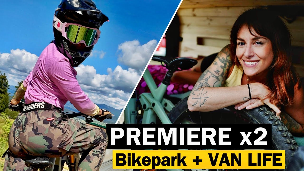 WOW! Mein neuer Lieblings-Bikepark? 🚵‍♀️ + 1. Nacht im Mini-Camper 🚐
