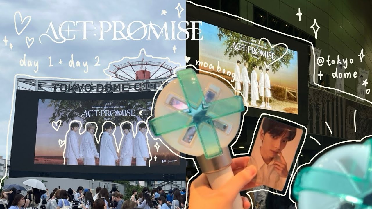 moa log | act: promise in tokyo, d1 + d2, txt concert vlog, exploring tokyo, album unboxing