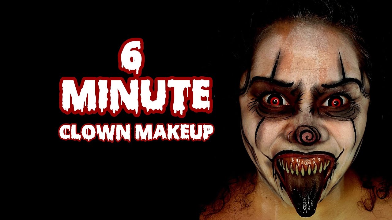 Fastest Scary Clown Makeup anyone can do!