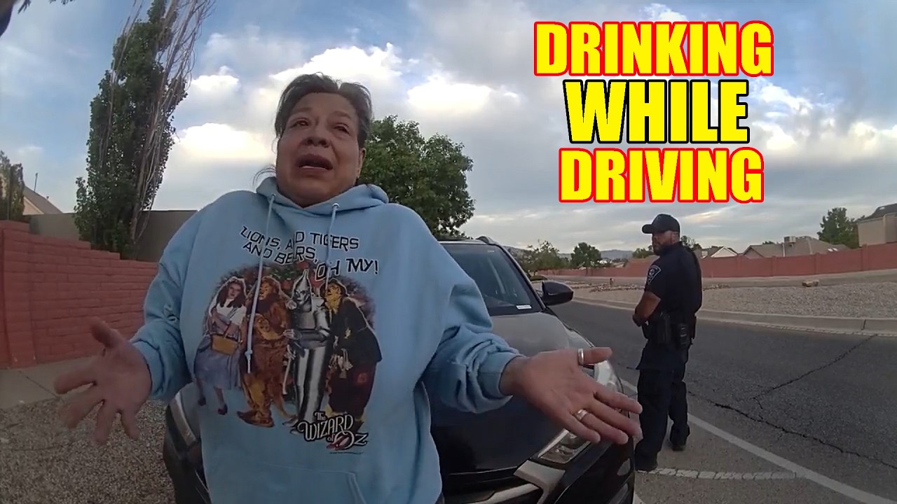 Drunk 65-Year-Old Woman Found Drinking WHILE Driving