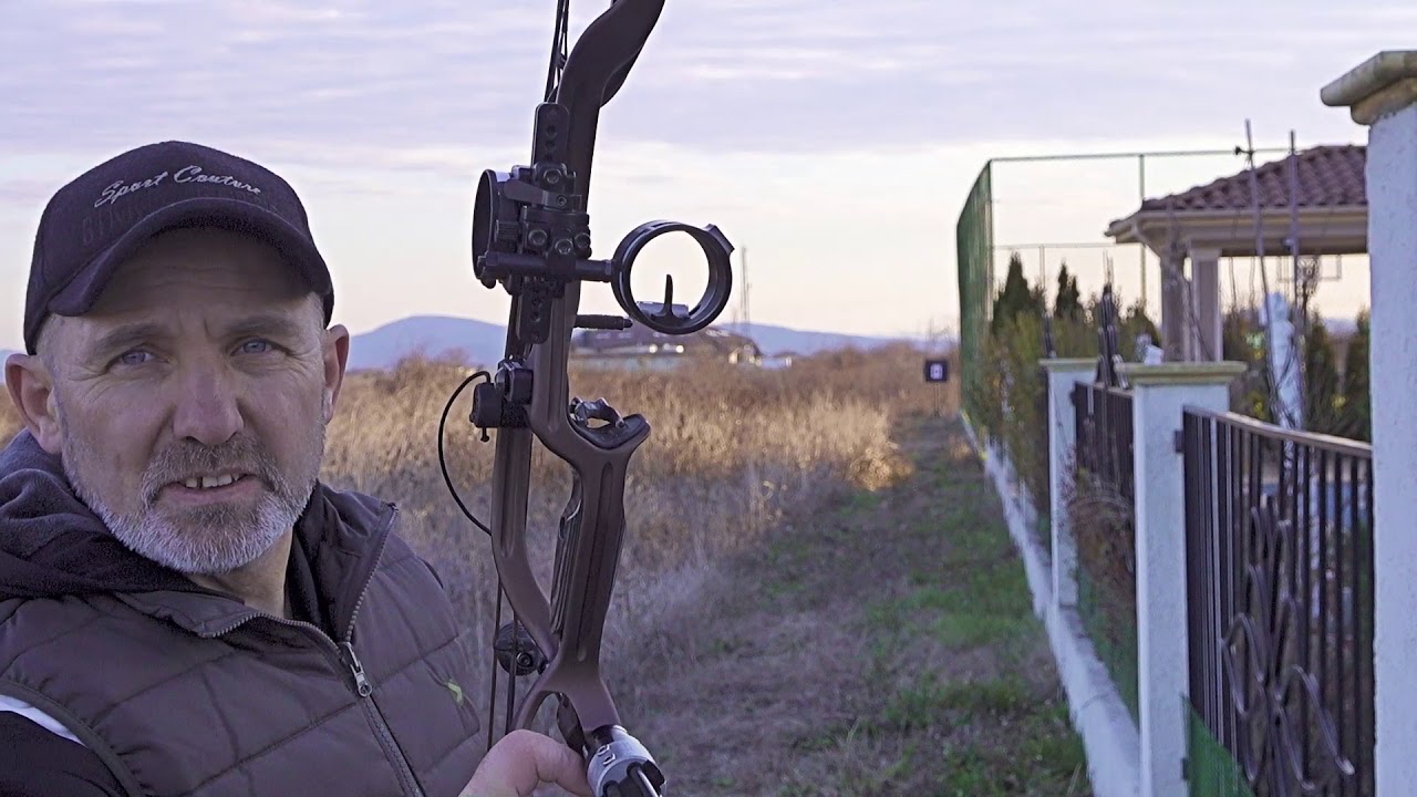 Блочный лук Hoyt Defiant -выстрел на 50, 70 и 100 метров.