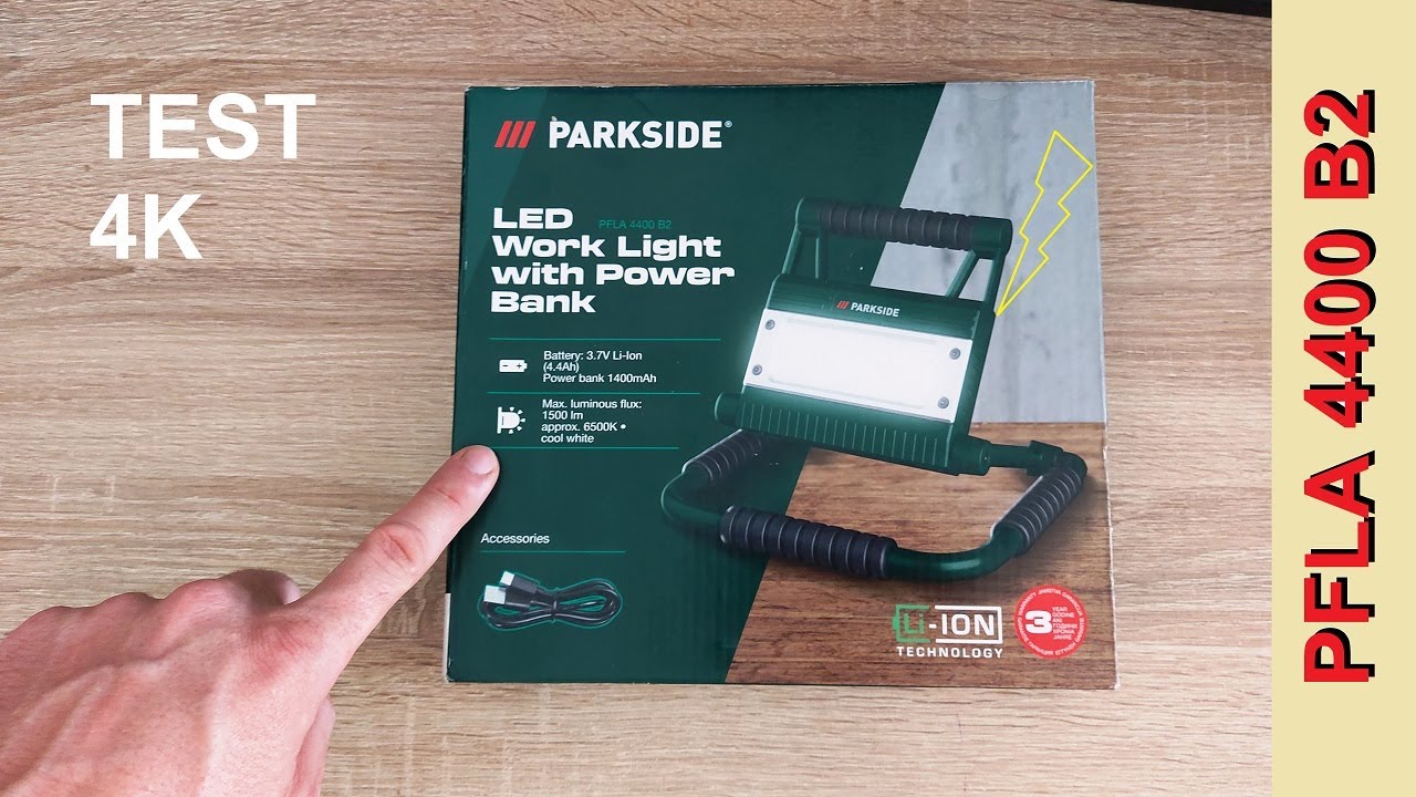 DON'T BUY THE Parkside LED WORK LIGHT PFLA 4400 B2 BEFORE WATCHING THIS // Is the Cheap Light Good?