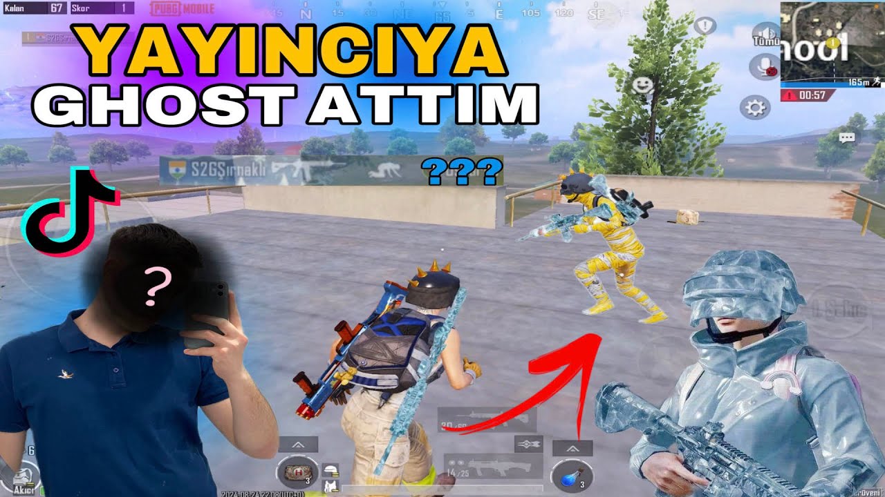YAYINCIYI GHOSTLADIM!! 😱(BIÇAK ATIM!) | PUBG MOBİLE @EmrecanPUBG