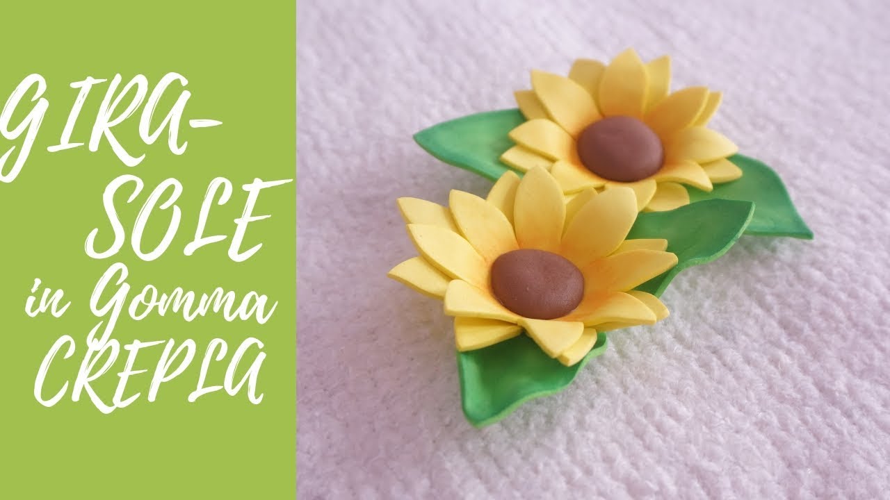 Tutorial: Girasole in Gomma Crepla (ENG SUBS - DIY easy fommy sunflower)