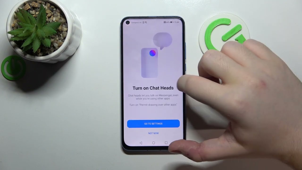 How to Set Up Facebook Messenger Chat Heads on Honor View 20 - Chat Bubbles