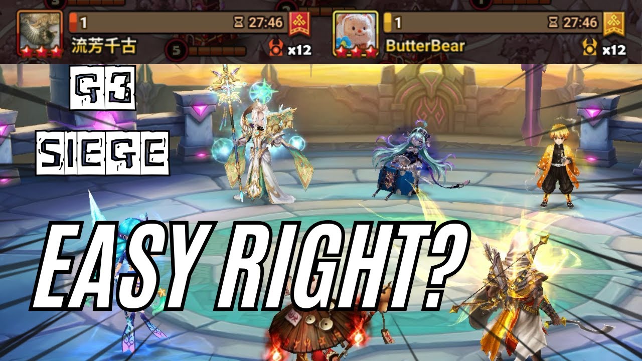G3 SIEGE : 流芳千古 / ButterBear - Very Simple Counter to Geldnir Irene Wind Zenitsu! - Summoners War