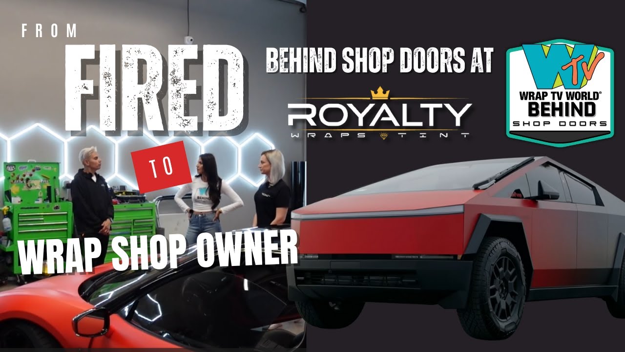 From Fired to Wrap Shop Owner: Supercar Wrap Shop Tour with Pro Tips & the 1st Cybertruck Fade Wrap