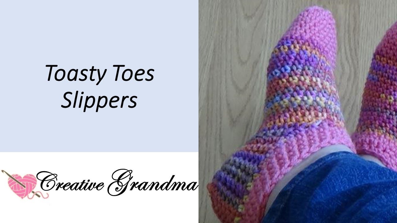 Toasty Toes Slipper Socks (Easy) - Crochet Tutorial