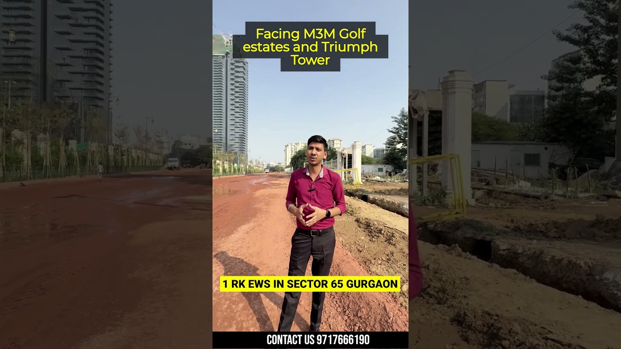EWS 1 RK Flats for Sale in M3M Golf Estates, Sector 65 Gurgaon #gurgaon #1rk #flats
