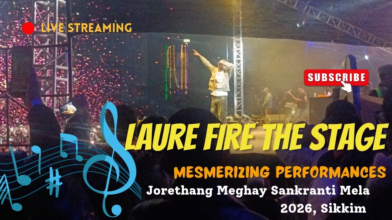 RAPPER LAURE FIRED JORETHANG MELA STAGE WITH HIS MESMERIZING PERFORMANCES #vlog #music #liveconcert 